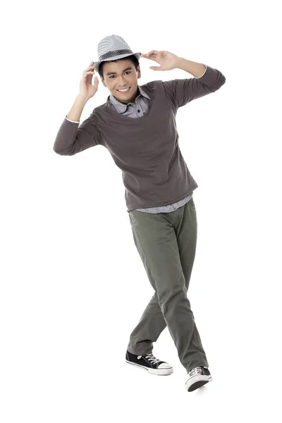 A happy male dancer — Stock Photo, Image