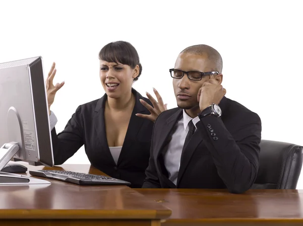 A stress businesspeople — Stock Photo, Image