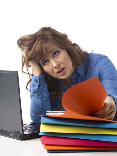 A stressed office worker — Stock Photo, Image