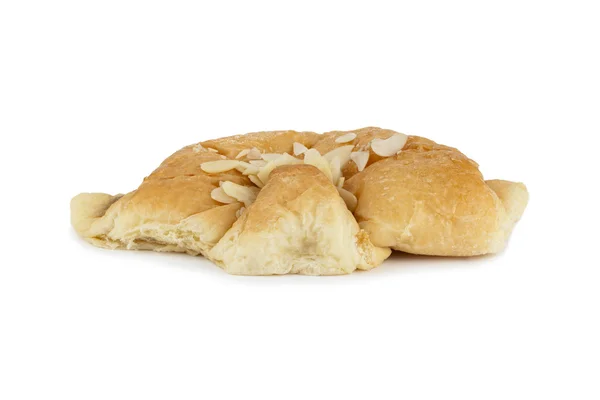 Bademli kruvasan ekmek — Stok fotoğraf