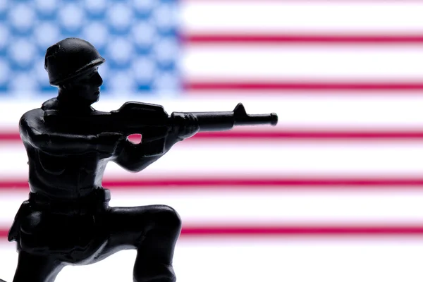 American military toy soldiers — 图库照片