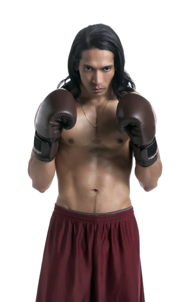 Zły męski bokser — Zdjęcie stockowe