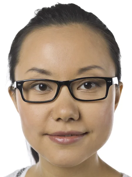 Asiatique fille portant lunettes de vue — Photo