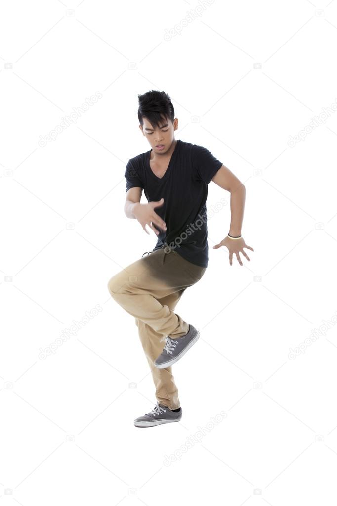 asian dancer on his dance move