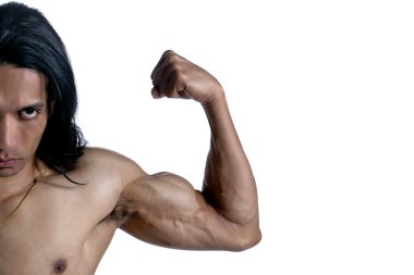 sporcu adam onun kas esneme