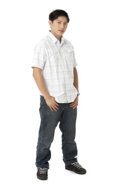 çekici adam arayan bir kamera poz verme