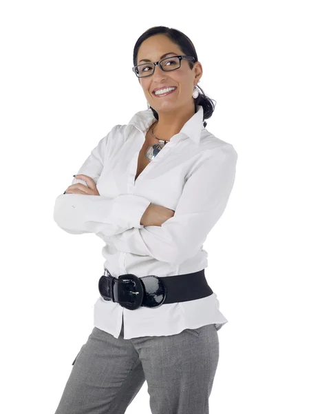 A professional woman with arm crossed — Stock Photo, Image