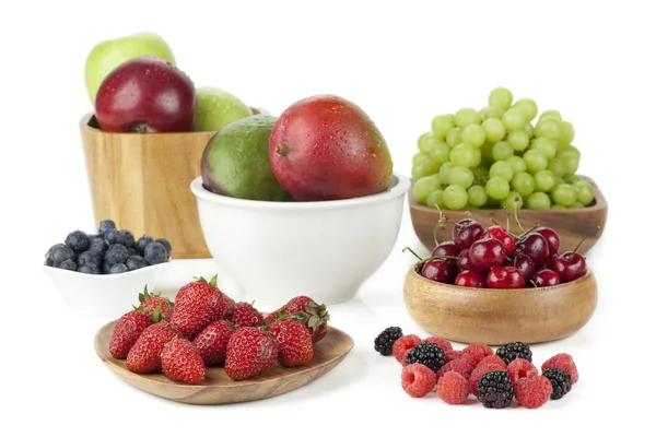 Egészséges gyümölcsök széles választékát — Stock Fotó