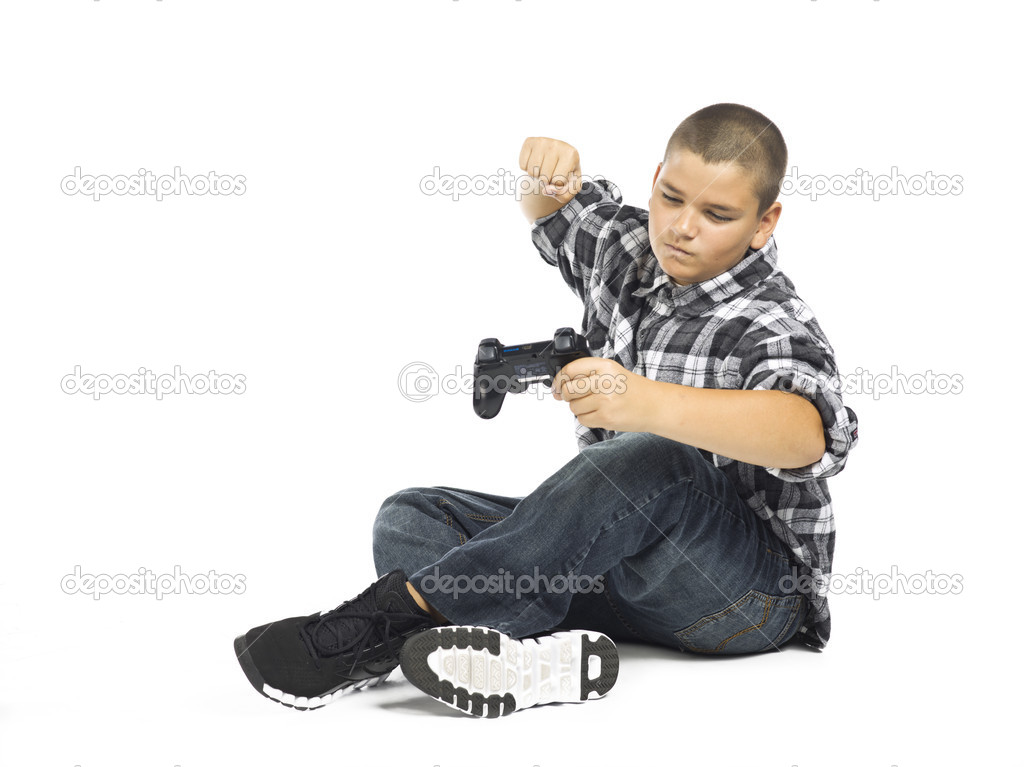 Angry violent boy — Stock Photo © kozzi2 20331541