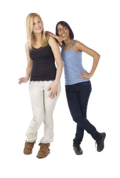 Attractive two girls — Stock Photo, Image