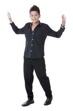 dans mutlu bir genç adam