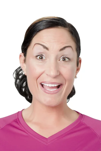 Ett glatt ansikte av en kvinna — Stockfoto