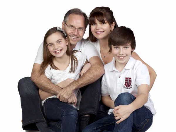 Una familia feliz — Foto de Stock