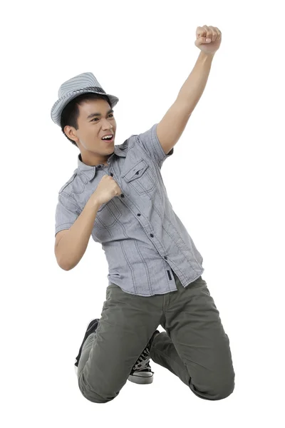 A joyous male teenager — Stock Photo, Image