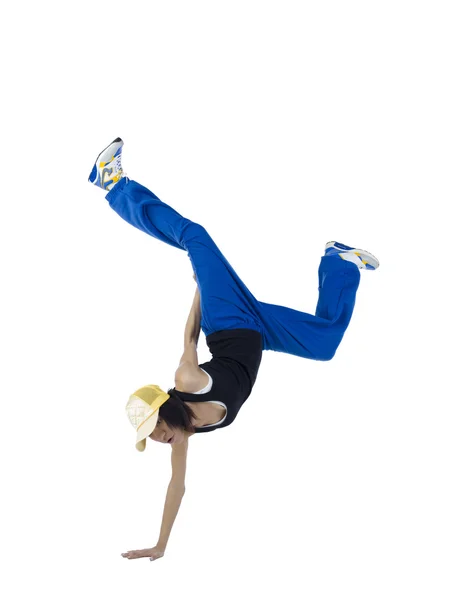 A lady break dancer posing — Stock Photo, Image