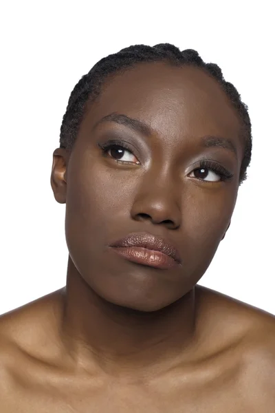 A pensive african woman — Stock Photo, Image