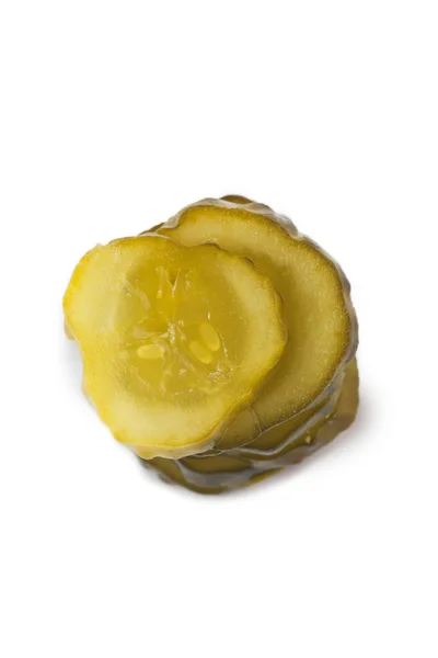 A pile of slice pickles — Stock Photo, Image
