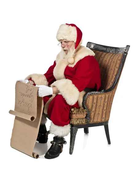 A reading santa clause — Stock Photo, Image