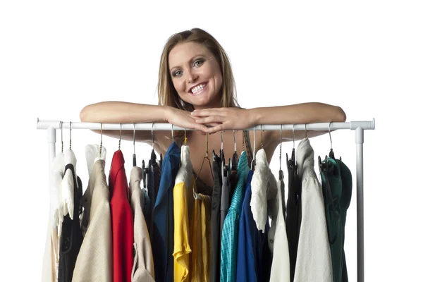 A smiling boutique owner — Stock Photo, Image