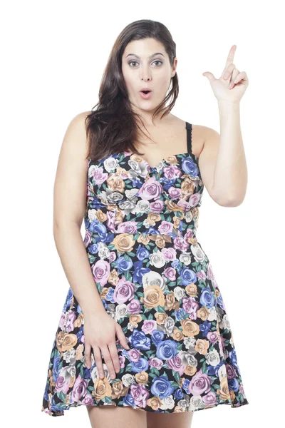 A woman with a loser sign — Stock Photo, Image