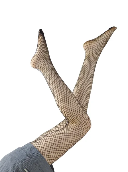 A womans legs with stockings — Stock Photo, Image