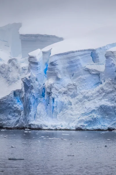 Antarktický ledovec praskliny — Stock fotografie