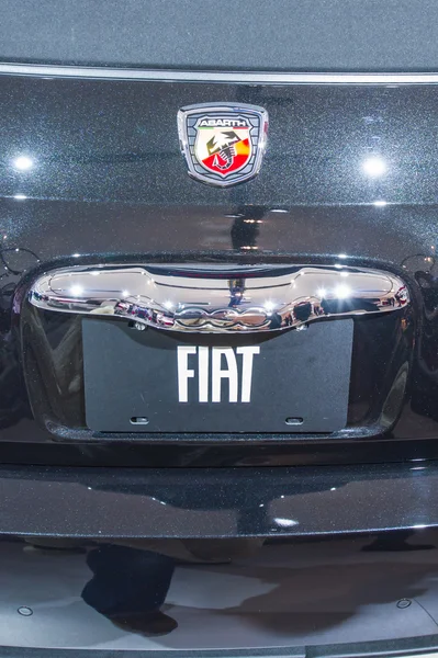 2014 Fiat Turbo carro traseira closeup — Fotografia de Stock