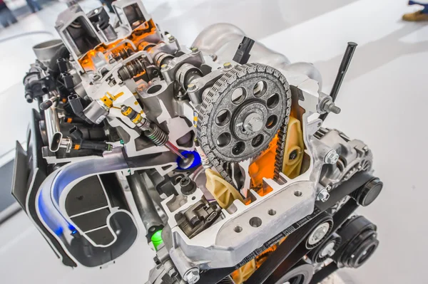 Motor de coche corte motor detallado — Foto de Stock