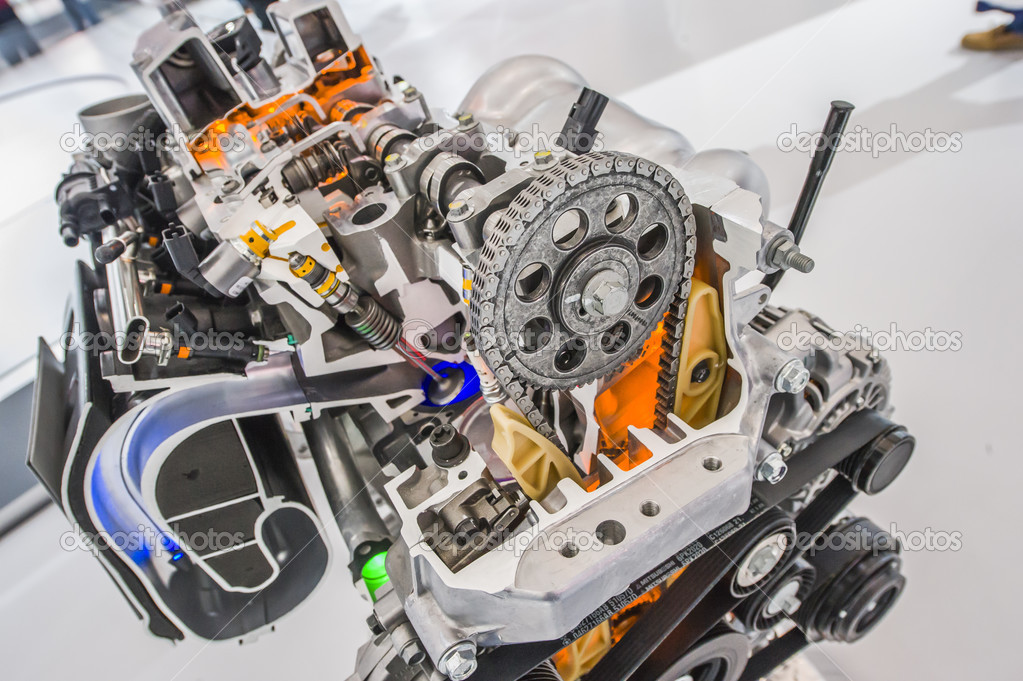 Car engine cutaway detailed motor Stock Editorial Photo © kozzi2