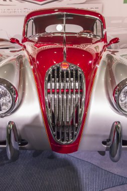 Klasik jaguar xk 140 araba gösterisi