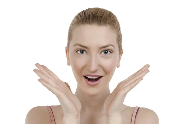 A surprised woman — Stock Photo, Image