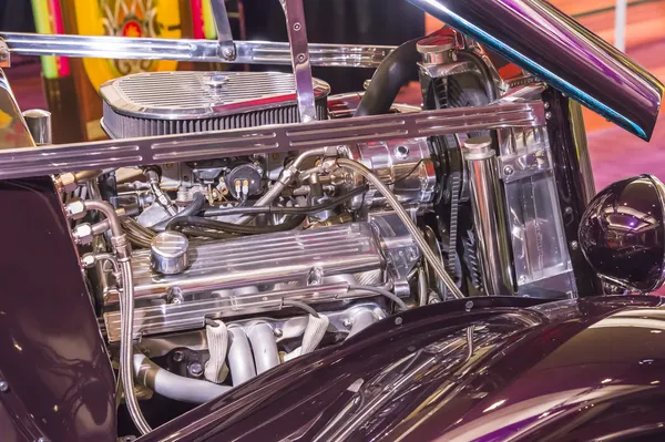 Carros clássicos na exposição do carro — Fotografia de Stock