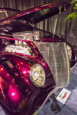 Klasik sıcak çubuk araba auto Show'da