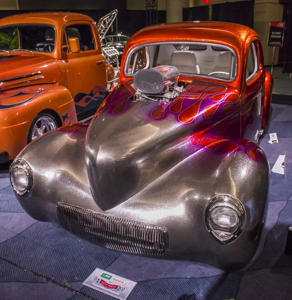 Klasyczne hot rod samochodu na auto show — Zdjęcie stockowe