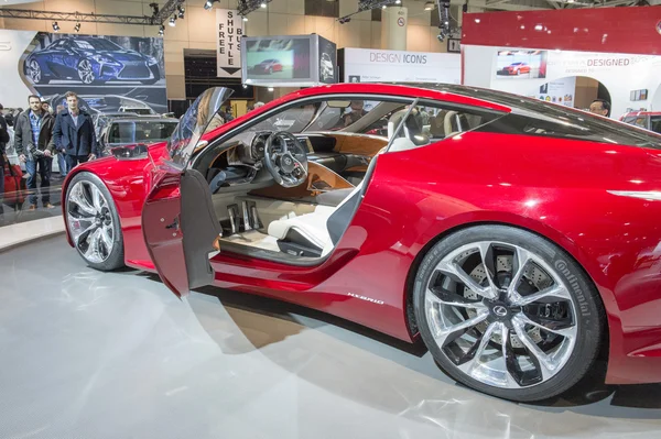 Lexus LF-LC Concept Car Red 2014 — стоковое фото