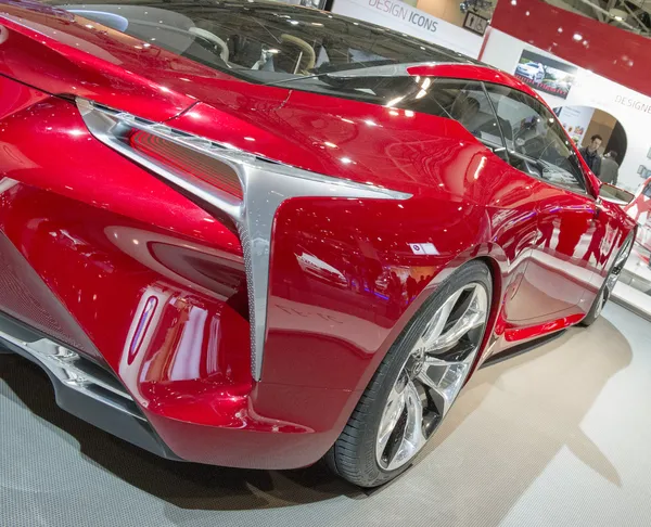 2014 Lexus LF-LC conceito carro vermelho — Fotografia de Stock