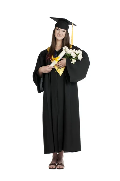 Attractive female graduate — Stock Photo, Image