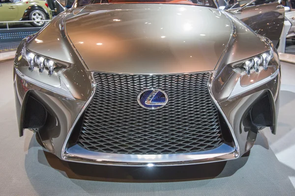 2014 lexus lf-lc koncepcja samochodu srebrny — Zdjęcie stockowe