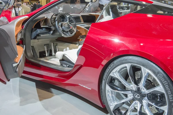 2014 Lexus LF-LC Concept Mașină roșie — Fotografie, imagine de stoc