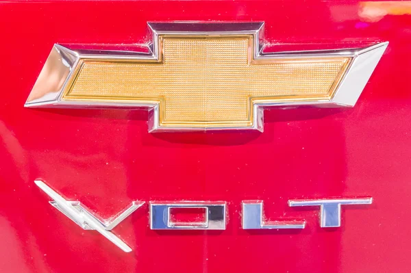 2014 chevolet v samochód elektryczny logo — Zdjęcie stockowe