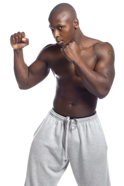 Afro-Amerikan vücut Oluşturucuyu — Stok fotoğraf