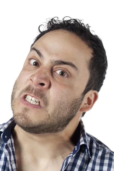 Angry face of a man — Stock Photo, Image
