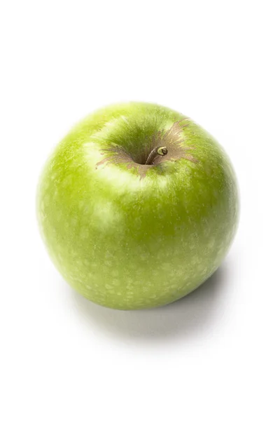 Apple on white canvas — Stock Photo, Image