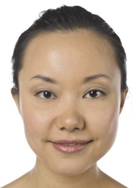 Asyalı kadın yüzü