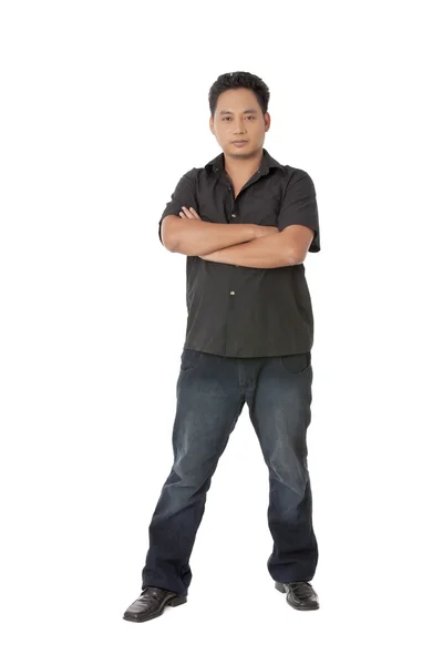 Asiatique homme avec bras croisé — Photo