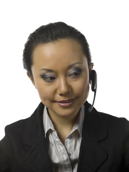 Asian receptionist — Stock Photo, Image