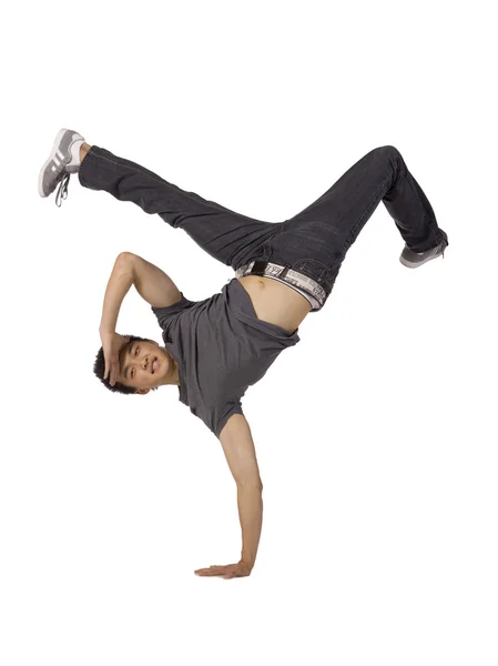 Asian teenage guy dancer — Stock Photo, Image