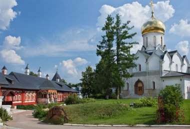 Zvenigorod 'daki Savvino-Storozhevsky Manastırı' ndaki Katedral. Rusya.