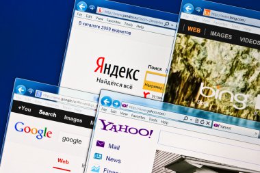 Open SEO site Yandex, Google, Bing, Yahoo clipart