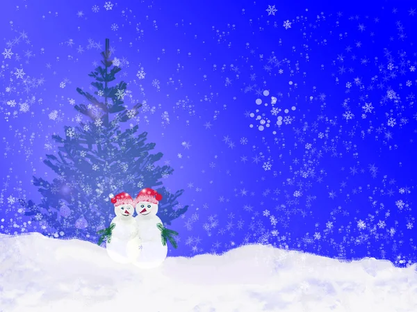 Snowman — Stock Photo, Image